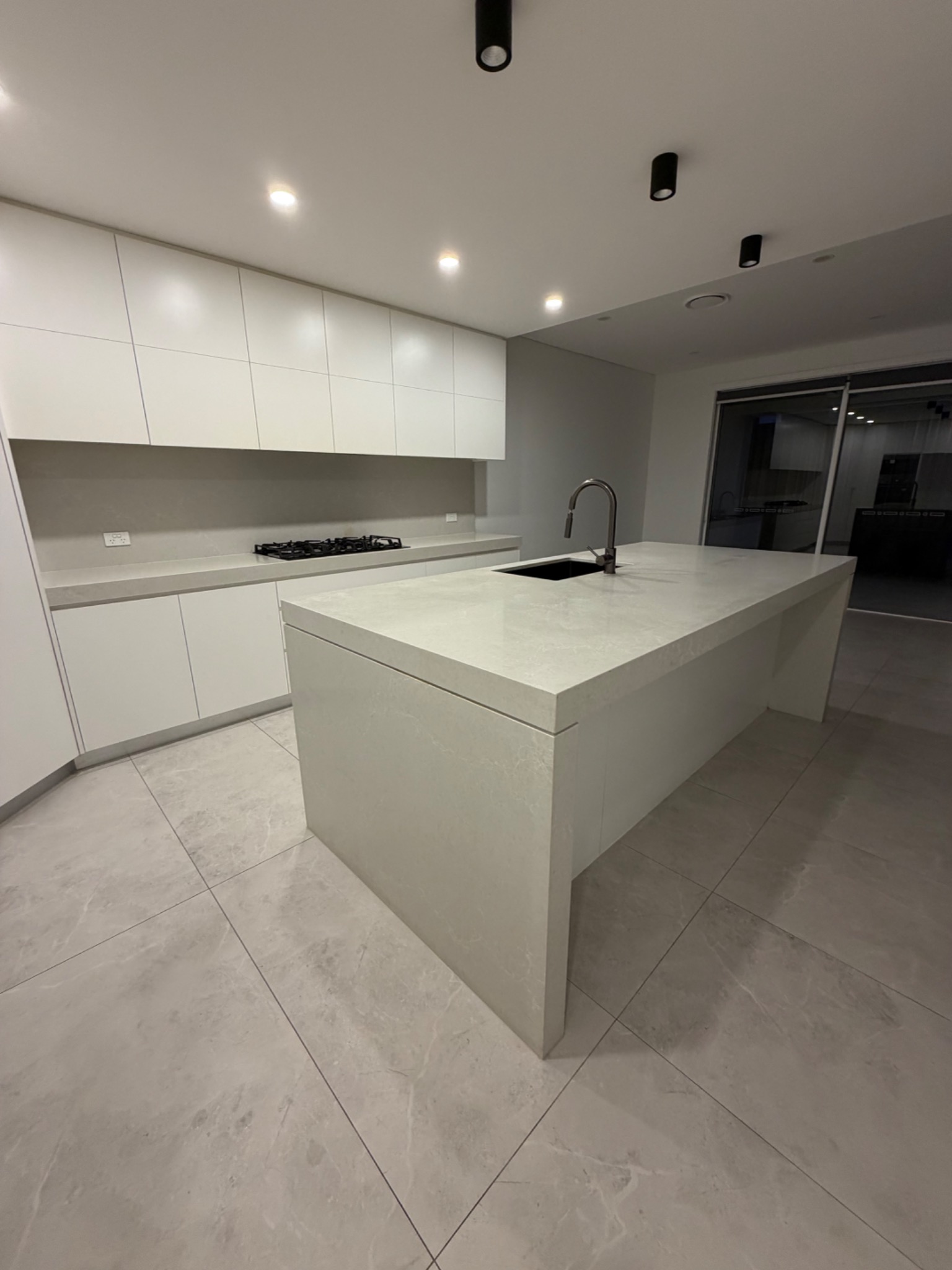 Bright professionally cleaned kitchen